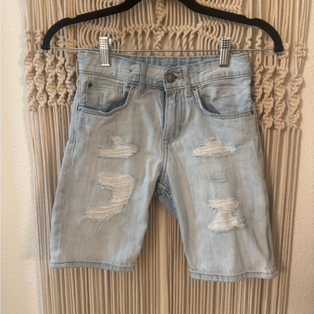 H&M Light Blue Slim Fit Denim Shorts